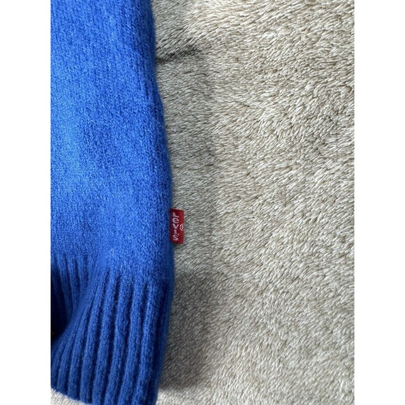 Levi's Sweater Vest Royal Blue Knit Pull Over Mens Medium,Cotton Vneck - Picture 9 of 13